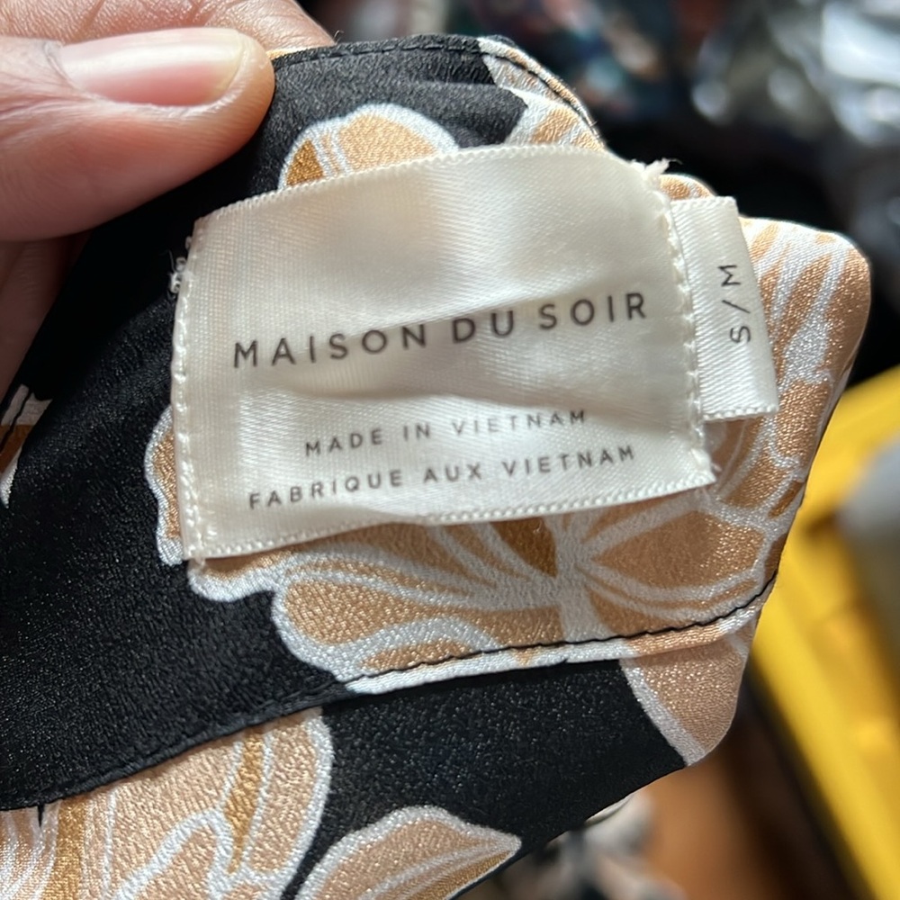 Maison Du Soir Floral Robe/Kimono Size Small/Medi… - image 4